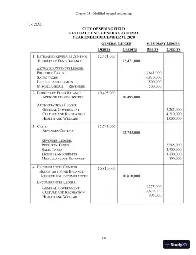 Solution Manual For Essentials of Accounting for Governmental and Not-for-Profit Organizations, 14th Edition - Page 25 preview image