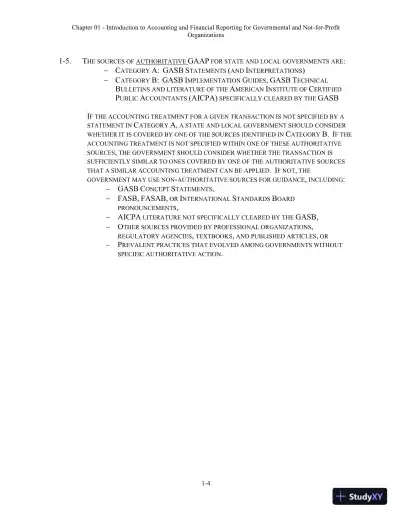 Solution Manual For Essentials of Accounting for Governmental and Not-for-Profit Organizations, 14th Edition - Page 5 preview image