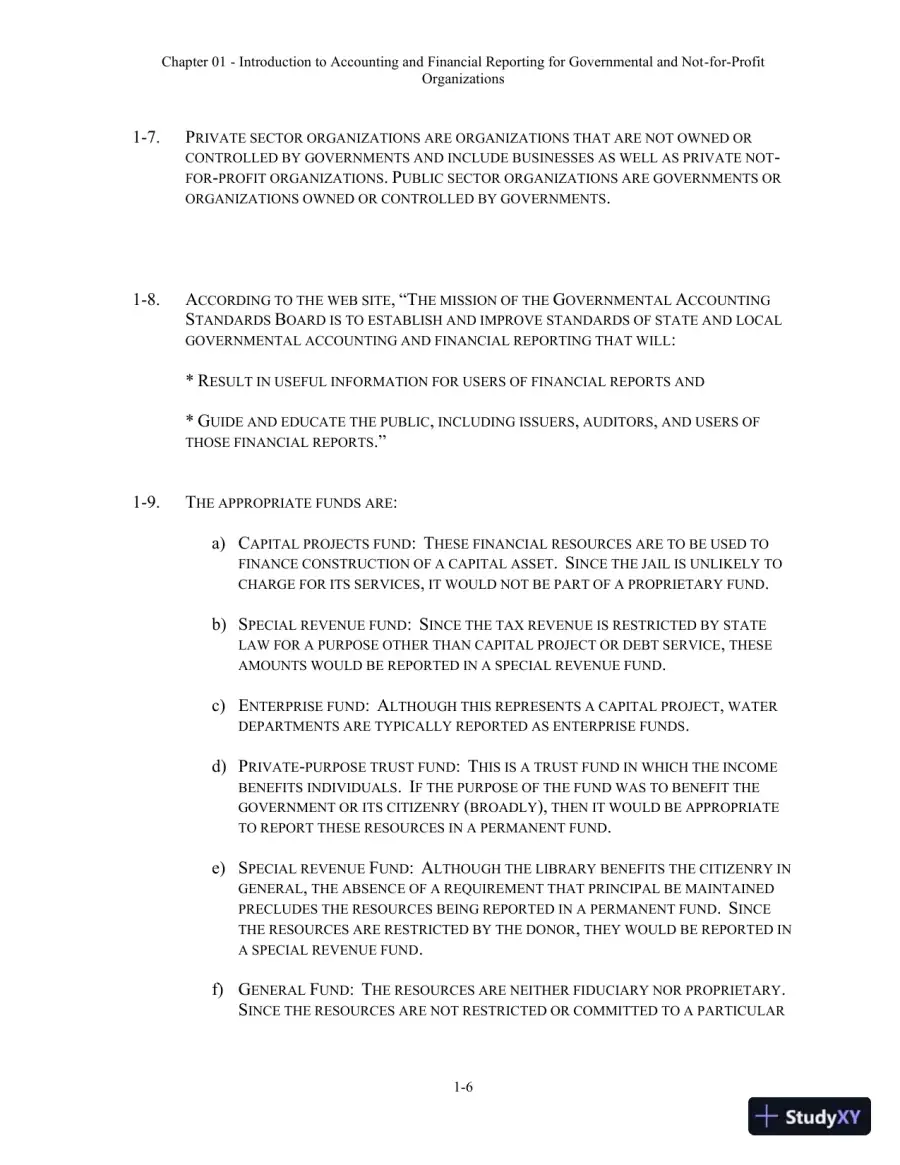 Solution Manual For Essentials of Accounting for Governmental and Not-for-Profit Organizations, 14th Edition, page 7