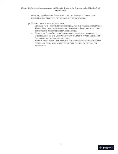 Solution Manual For Essentials of Accounting for Governmental and Not-for-Profit Organizations, 14th Edition - Page 8 preview image