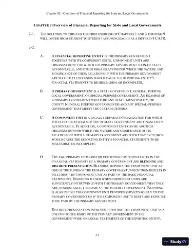 Solution Manual For Essentials of Accounting for Governmental and Not-for-Profit Organizations, 14th Edition - Page 9 preview image