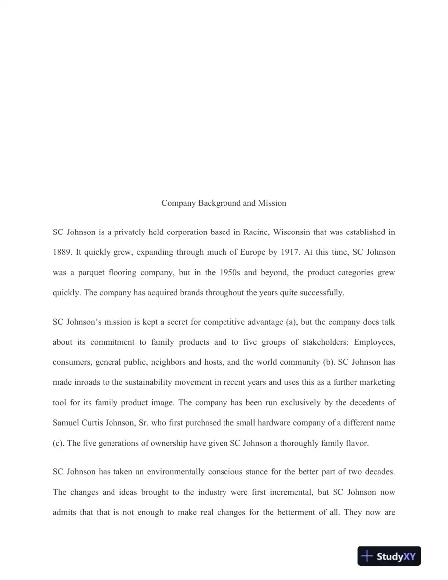 SC Johnson: Strategic Marketing Plan for OFF! Scented Insect Repellent, page 3
