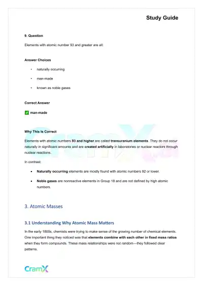 Chemistry - Elements - Page 10 preview image
