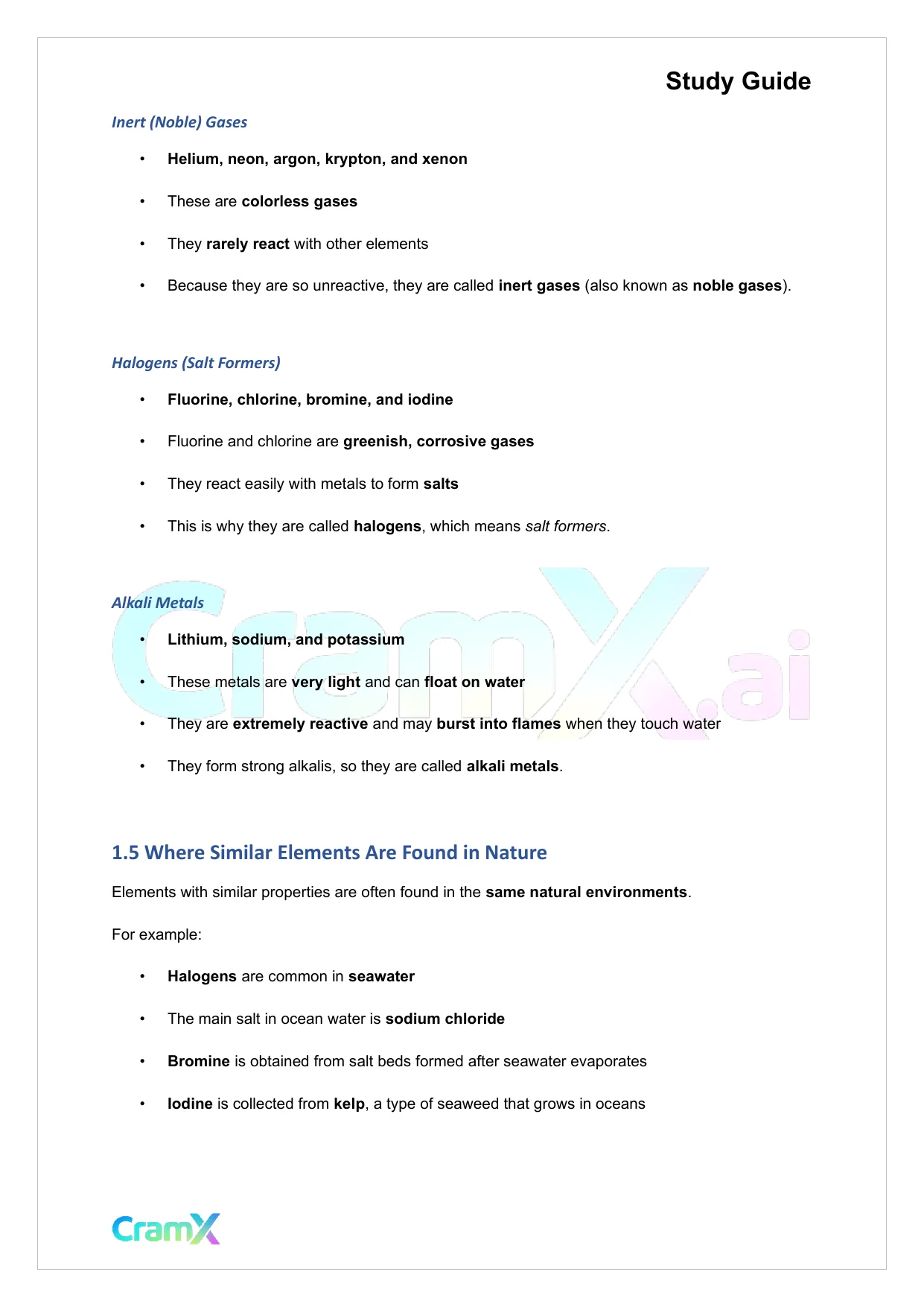 Chemistry - Elements - Page 3 preview image