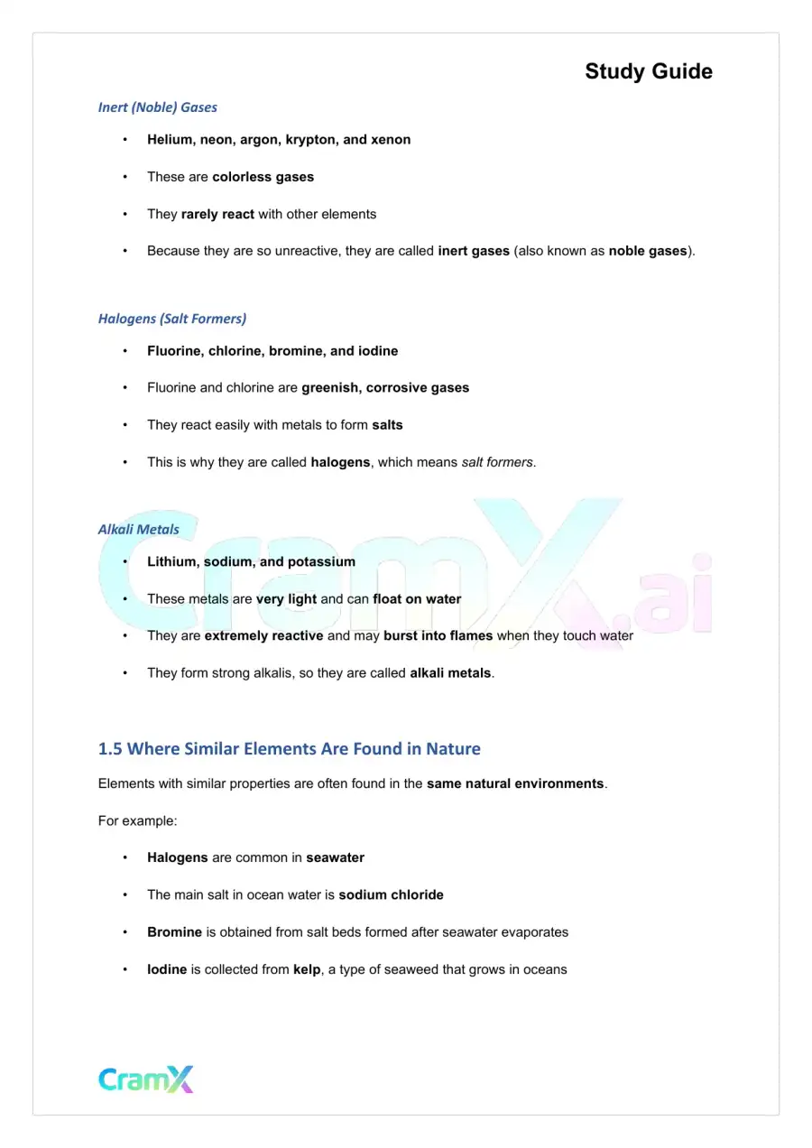 Chemistry - Elements, page 3