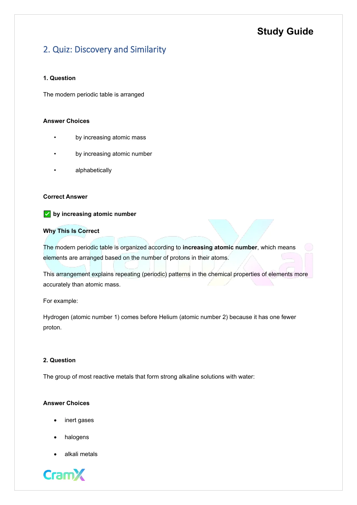 Chemistry - Elements - Page 4 preview image