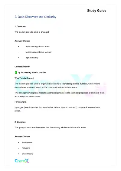 Chemistry - Elements - Page 4 preview image
