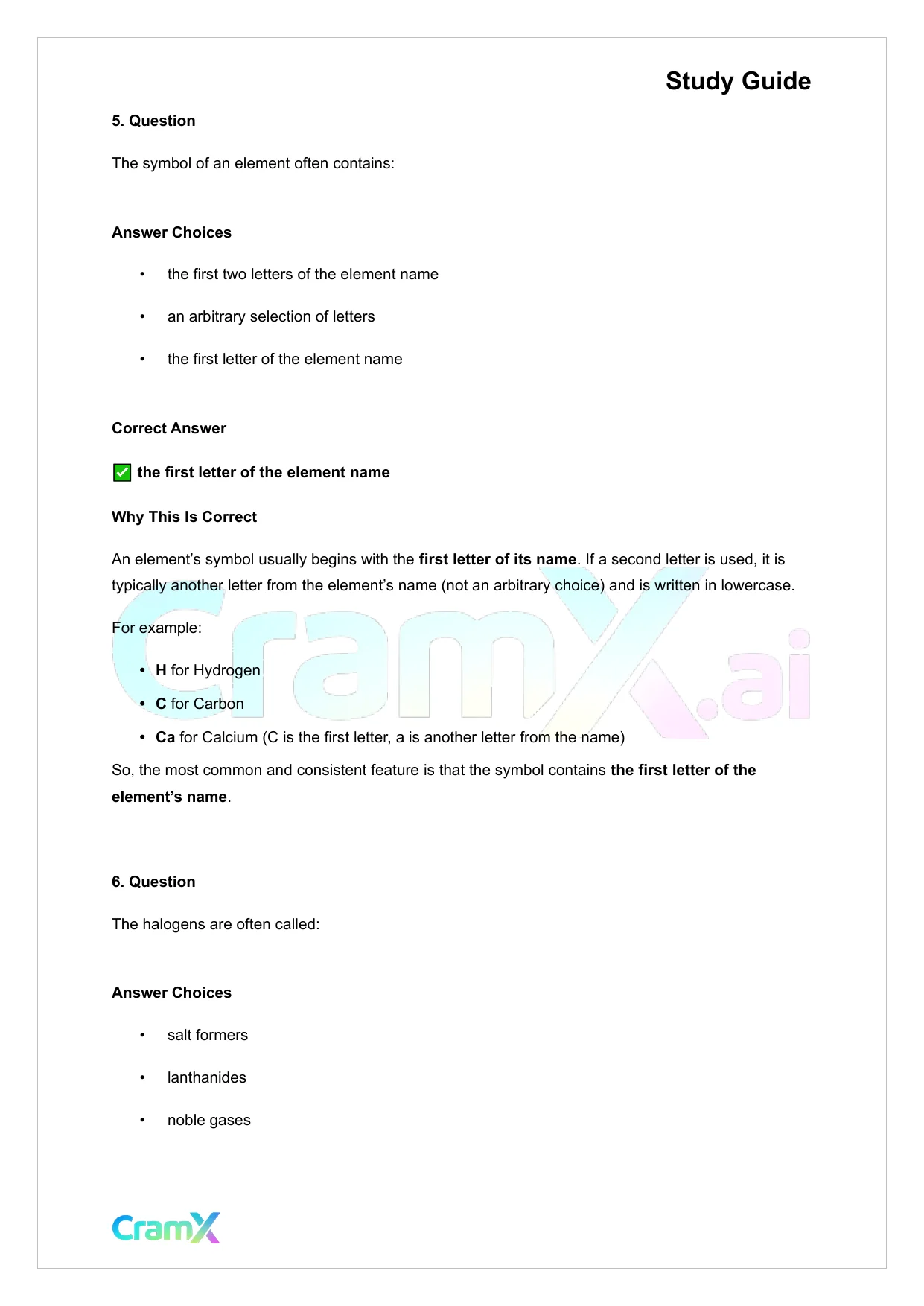 Chemistry - Elements - Page 7 preview image