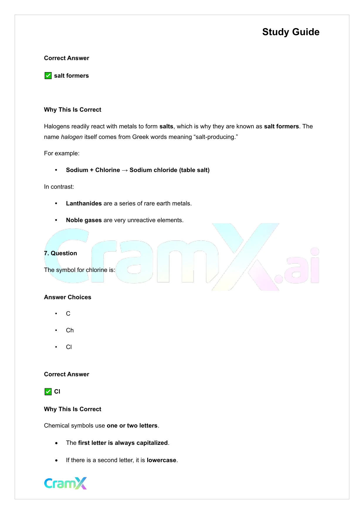 Chemistry - Elements - Page 8 preview image