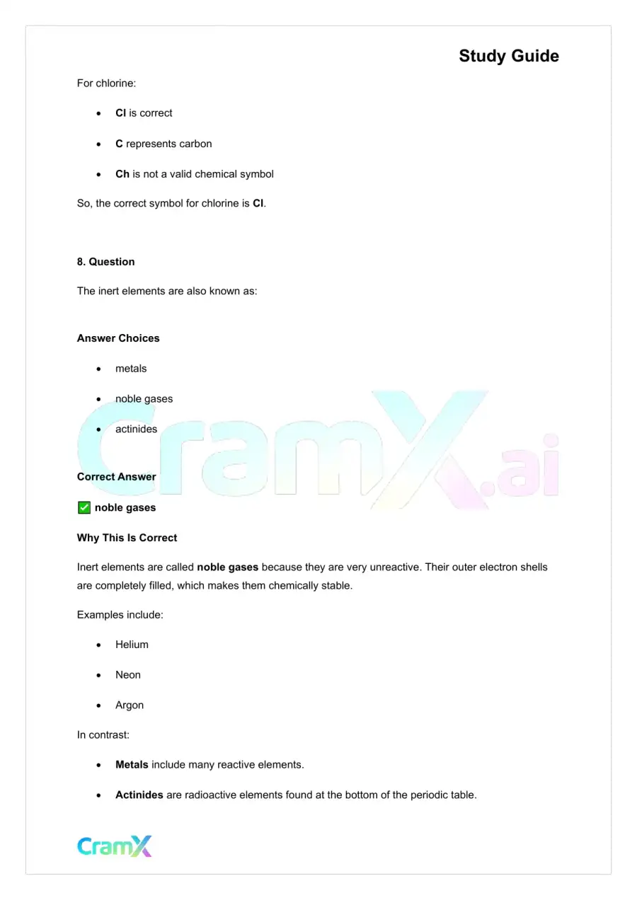 Chemistry - Elements, page 9