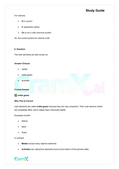 Chemistry - Elements - Page 9 preview image