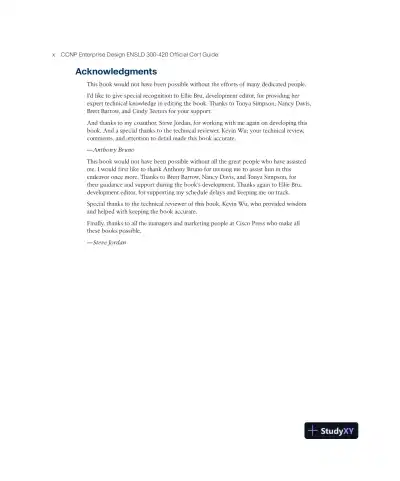 CCNP Enterprise Design ENSLD 300-420 Official Cert Guide (2024) - Page 12 preview image
