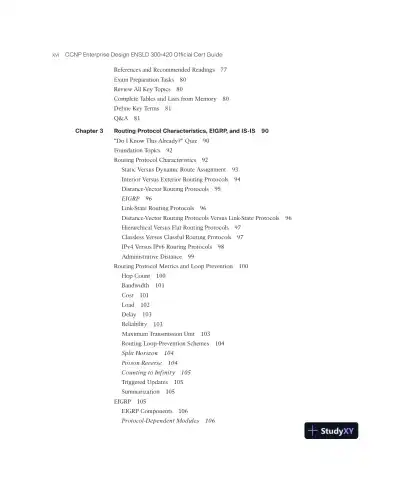CCNP Enterprise Design ENSLD 300-420 Official Cert Guide (2024) - Page 18 preview image