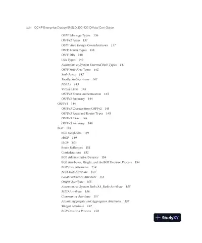 CCNP Enterprise Design ENSLD 300-420 Official Cert Guide (2024) - Page 20 preview image