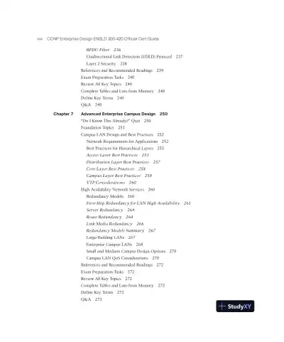 CCNP Enterprise Design ENSLD 300-420 Official Cert Guide (2024) - Page 24 preview image