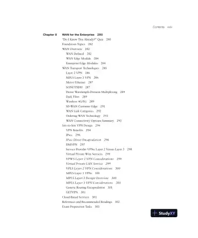 CCNP Enterprise Design ENSLD 300-420 Official Cert Guide (2024) - Page 25 preview image