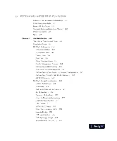 CCNP Enterprise Design ENSLD 300-420 Official Cert Guide (2024) - Page 28 preview image