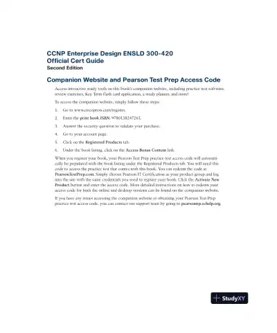 CCNP Enterprise Design ENSLD 300-420 Official Cert Guide (2024) - Page 3 preview image