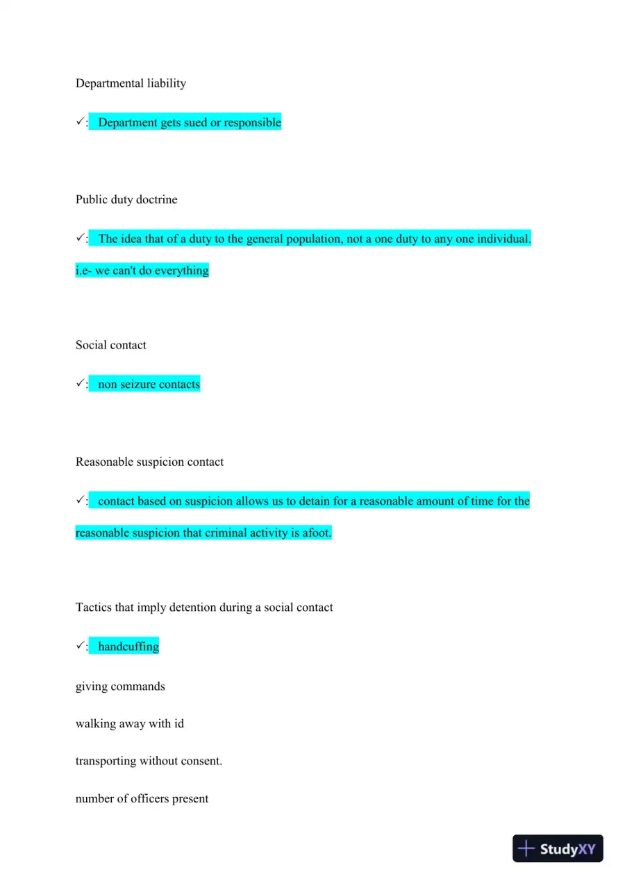BLEA825 Criminal Law Comprehensive Final Exam With Answers (87 Solved Questions), page 3