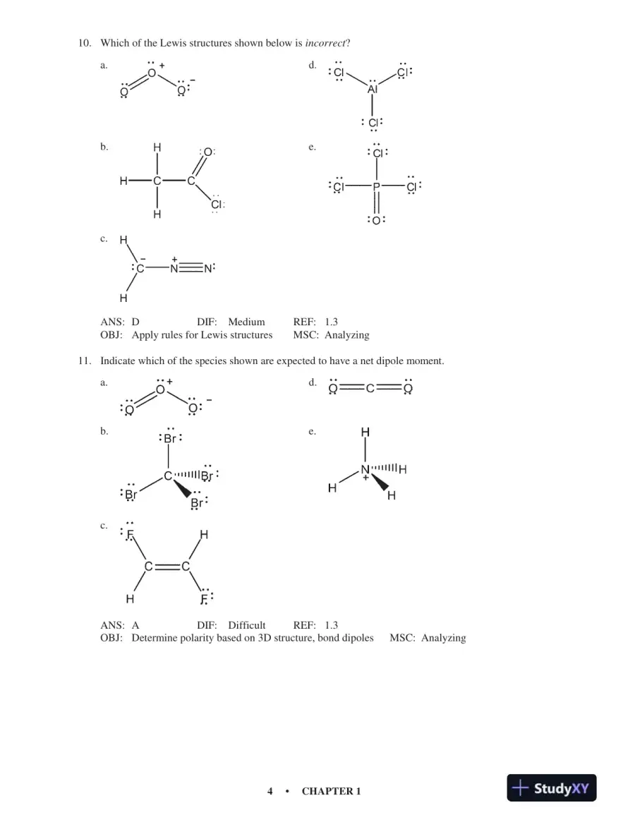 Test Bank For Organic Chemistry, 5th Edition, page 10