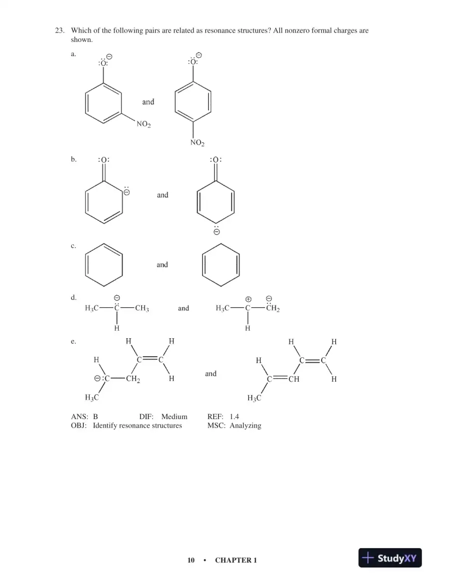 Test Bank For Organic Chemistry, 5th Edition, page 16