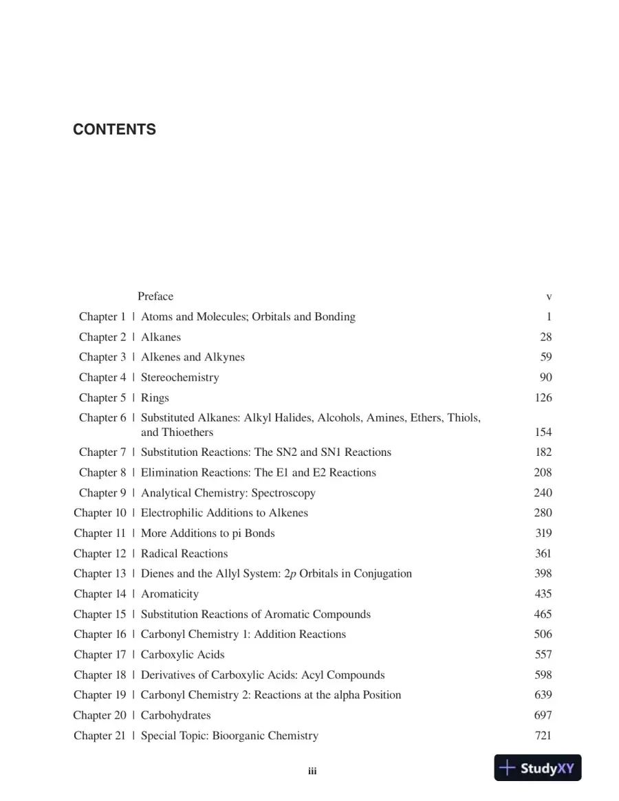 Test Bank For Organic Chemistry, 5th Edition, page 3