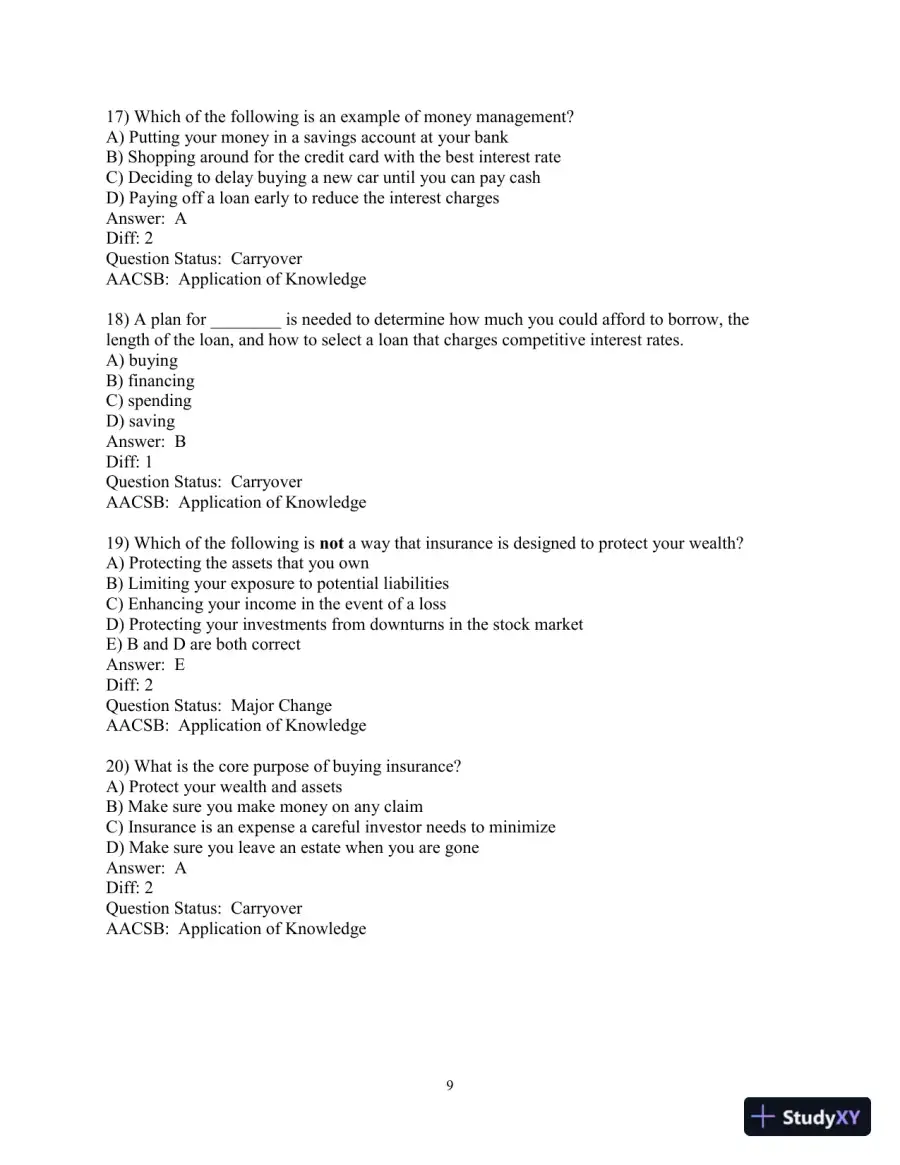 Test Bank for Personal Finance, 7th Edition, page 11
