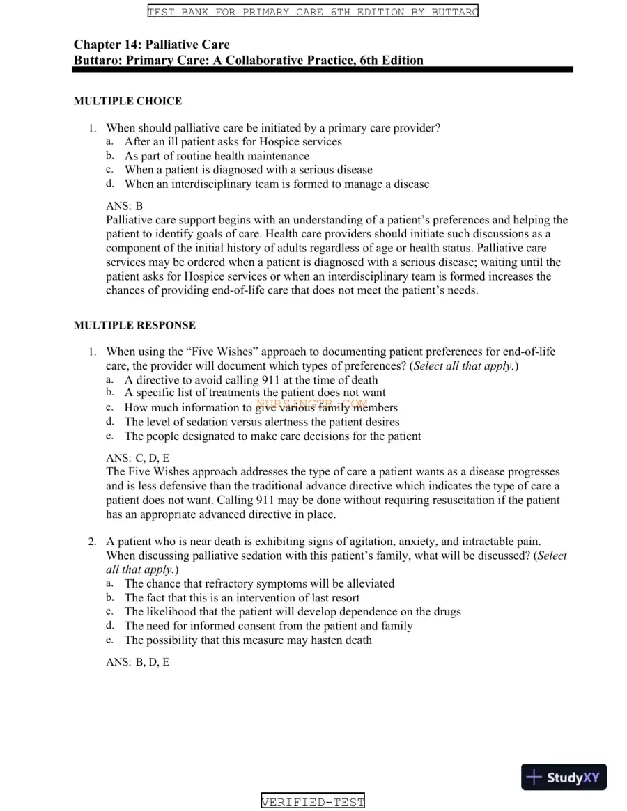 Test Bank for Primary Care: A Collaborative Practice, 6th Edition (Chapters 1-228), page 19