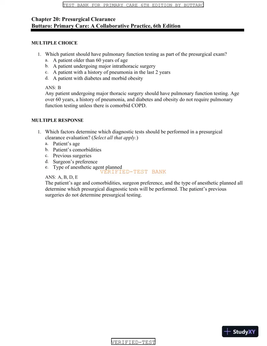 Test Bank for Primary Care: A Collaborative Practice, 6th Edition (Chapters 1-228), page 26