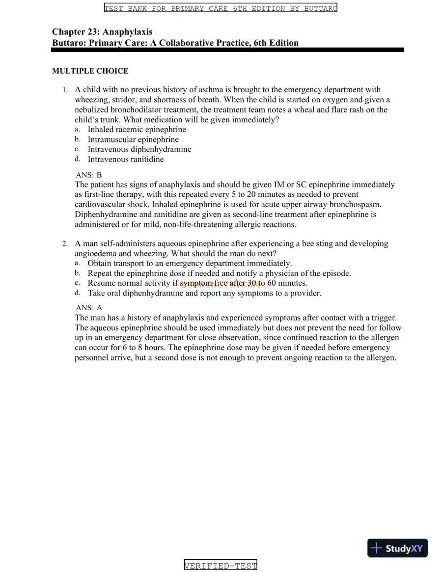 Test Bank for Primary Care: A Collaborative Practice, 6th Edition (Chapters 1-228), page 29