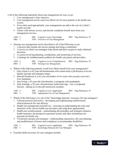 Community-Based Nursing: An Introduction, 3rd Edition Test Bank - Page 15 preview image