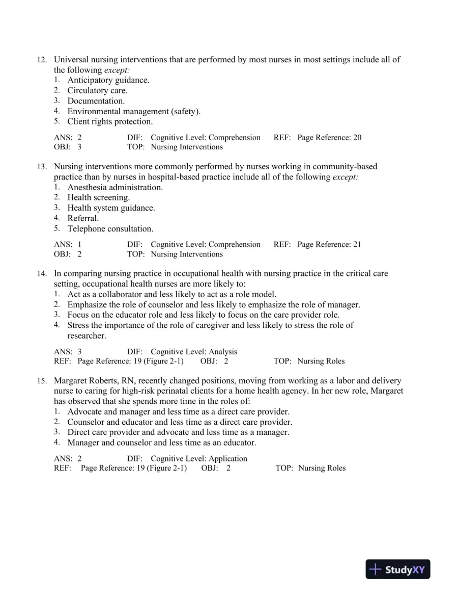 Community-Based Nursing: An Introduction, 3rd Edition Test Bank, page 9