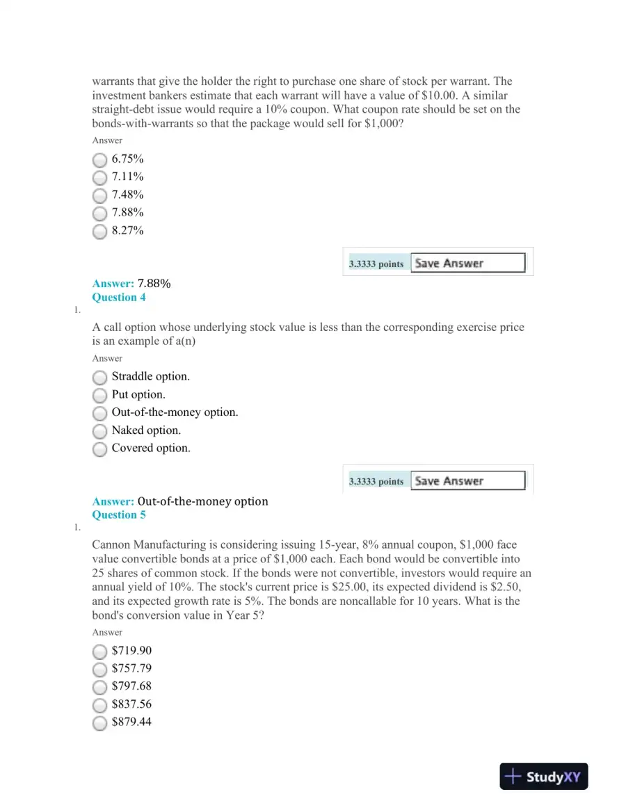 Financial Management: Advanced Topics in Bonds, Leases, and Currency Markets, page 3
