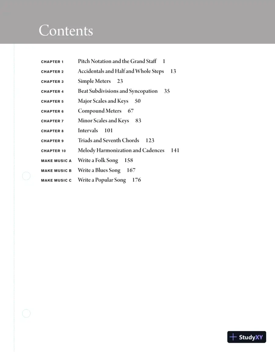 Solution Manual For The Musician's Guide to Fundamentals, 3rd Edition, page 3