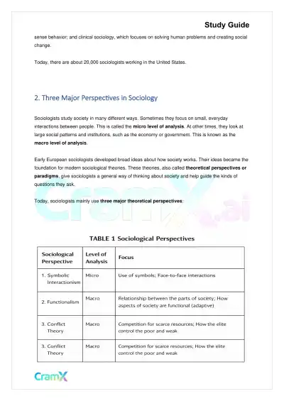 Sociology - The Sociological Perspective - Page 3 preview image