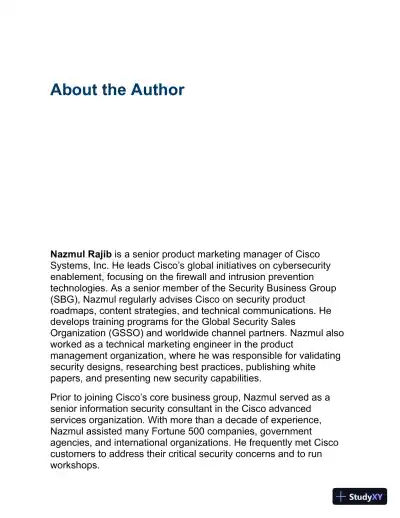 CCNP Security Cisco Secure Firewall and Intrusion Prevention System (2022) - Page 11 preview image