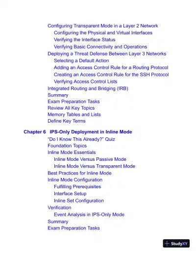 CCNP Security Cisco Secure Firewall and Intrusion Prevention System (2022) - Page 22 preview image