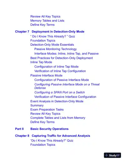 CCNP Security Cisco Secure Firewall and Intrusion Prevention System (2022) - Page 23 preview image