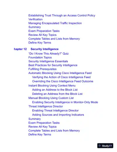 CCNP Security Cisco Secure Firewall and Intrusion Prevention System (2022) - Page 26 preview image