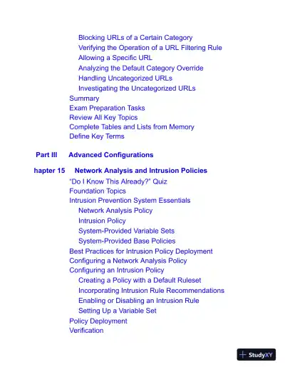 CCNP Security Cisco Secure Firewall and Intrusion Prevention System (2022) - Page 28 preview image