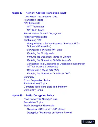CCNP Security Cisco Secure Firewall and Intrusion Prevention System (2022) - Page 30 preview image