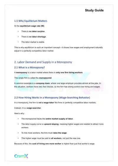 Economics - Labor Market - Page 3 preview image