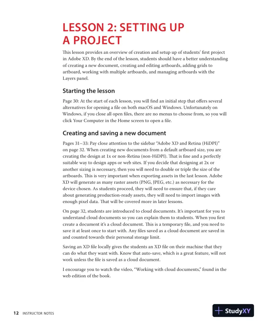 Lecture Notes for Adobe XD Classroom in a Book (2020 release), page 13