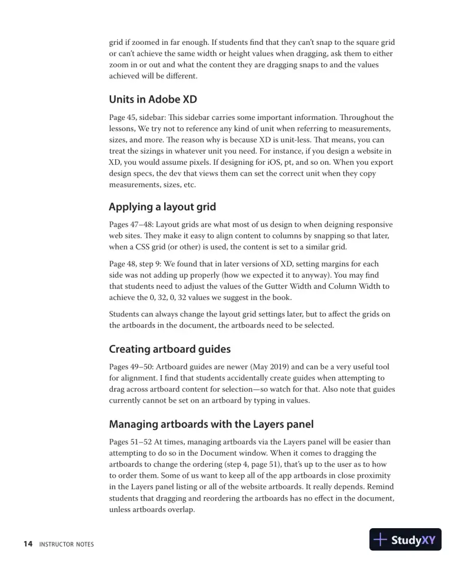 Lecture Notes for Adobe XD Classroom in a Book (2020 release), page 15