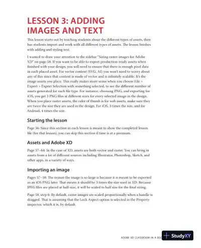 Lecture Notes for Adobe XD Classroom in a Book (2020 release) - Page 18 preview image