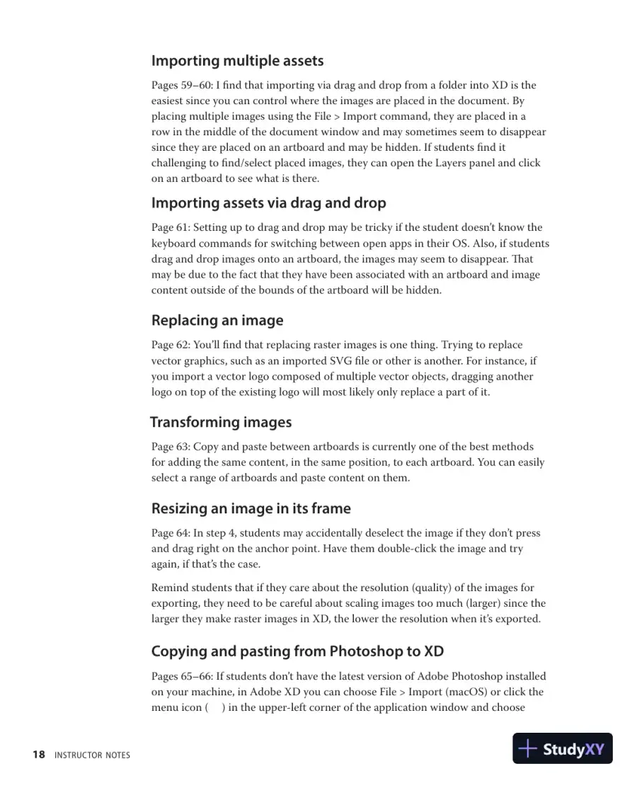 Lecture Notes for Adobe XD Classroom in a Book (2020 release), page 19