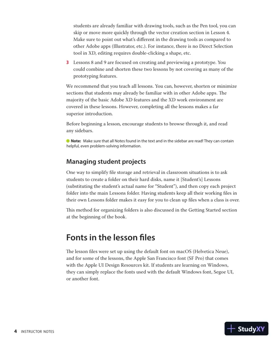 Lecture Notes for Adobe XD Classroom in a Book (2020 release), page 5