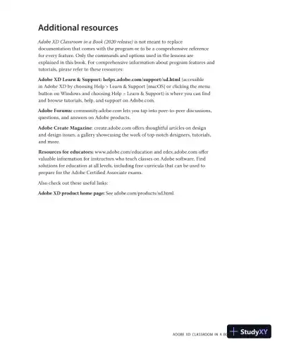 Lecture Notes for Adobe XD Classroom in a Book (2020 release) - Page 6 preview image