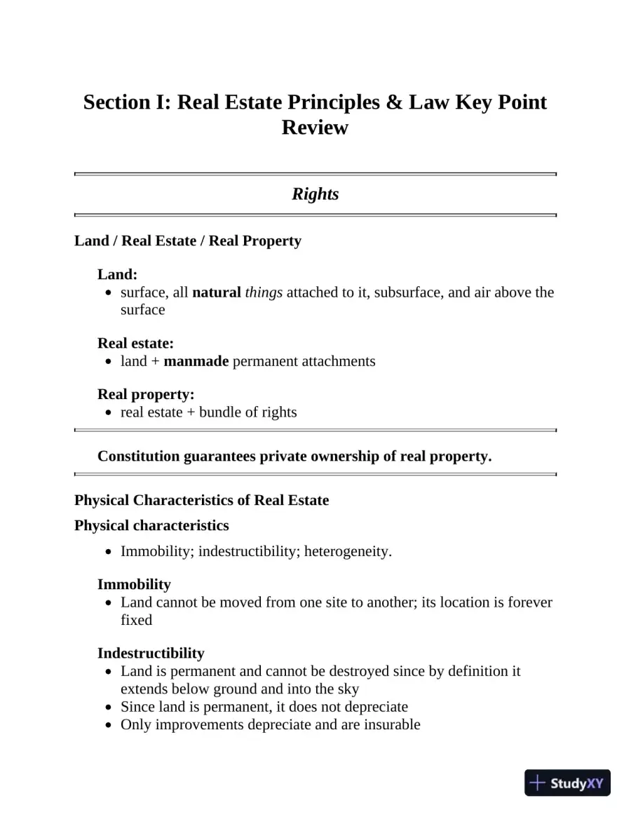 California Real Estate License Express: All-in-One Review and Testing (2020), page 11