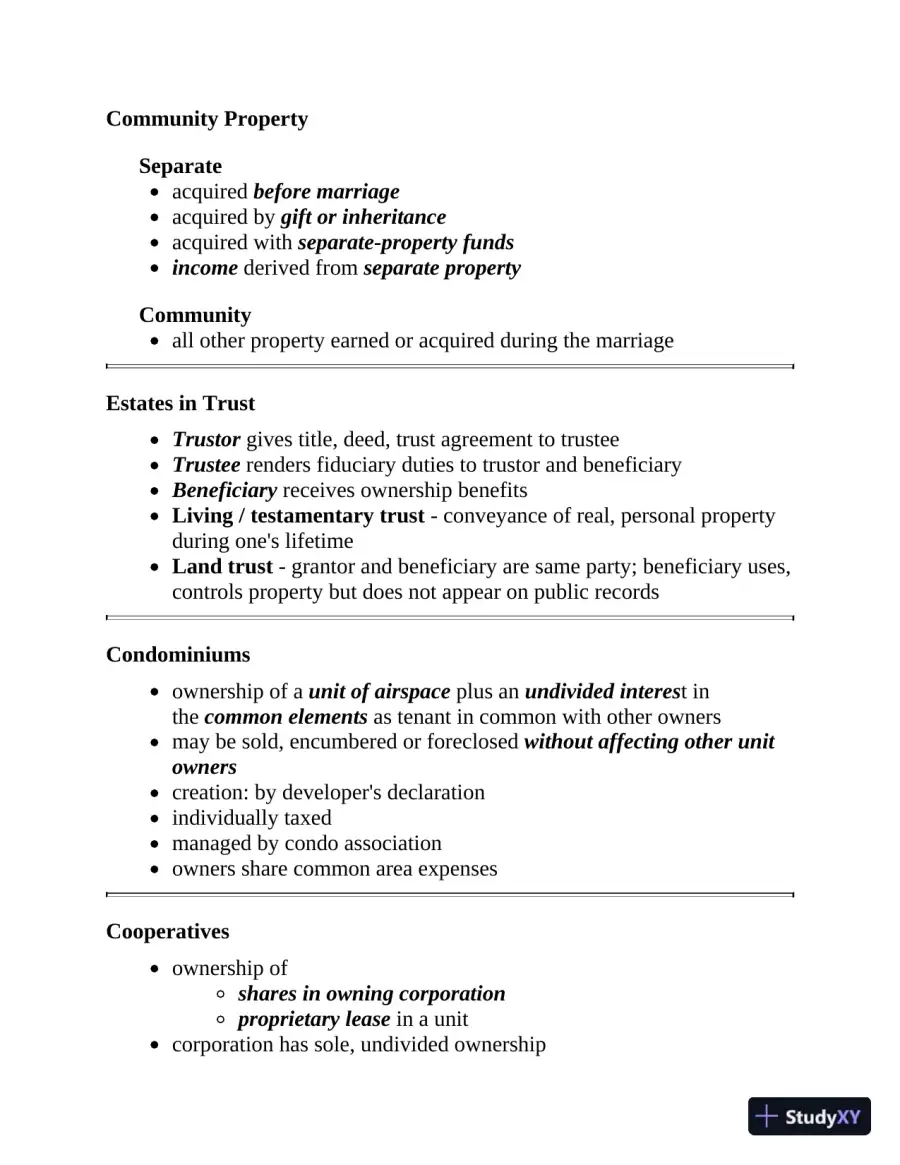 California Real Estate License Express: All-in-One Review and Testing (2020), page 19